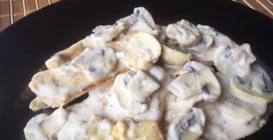 pechugas con nata